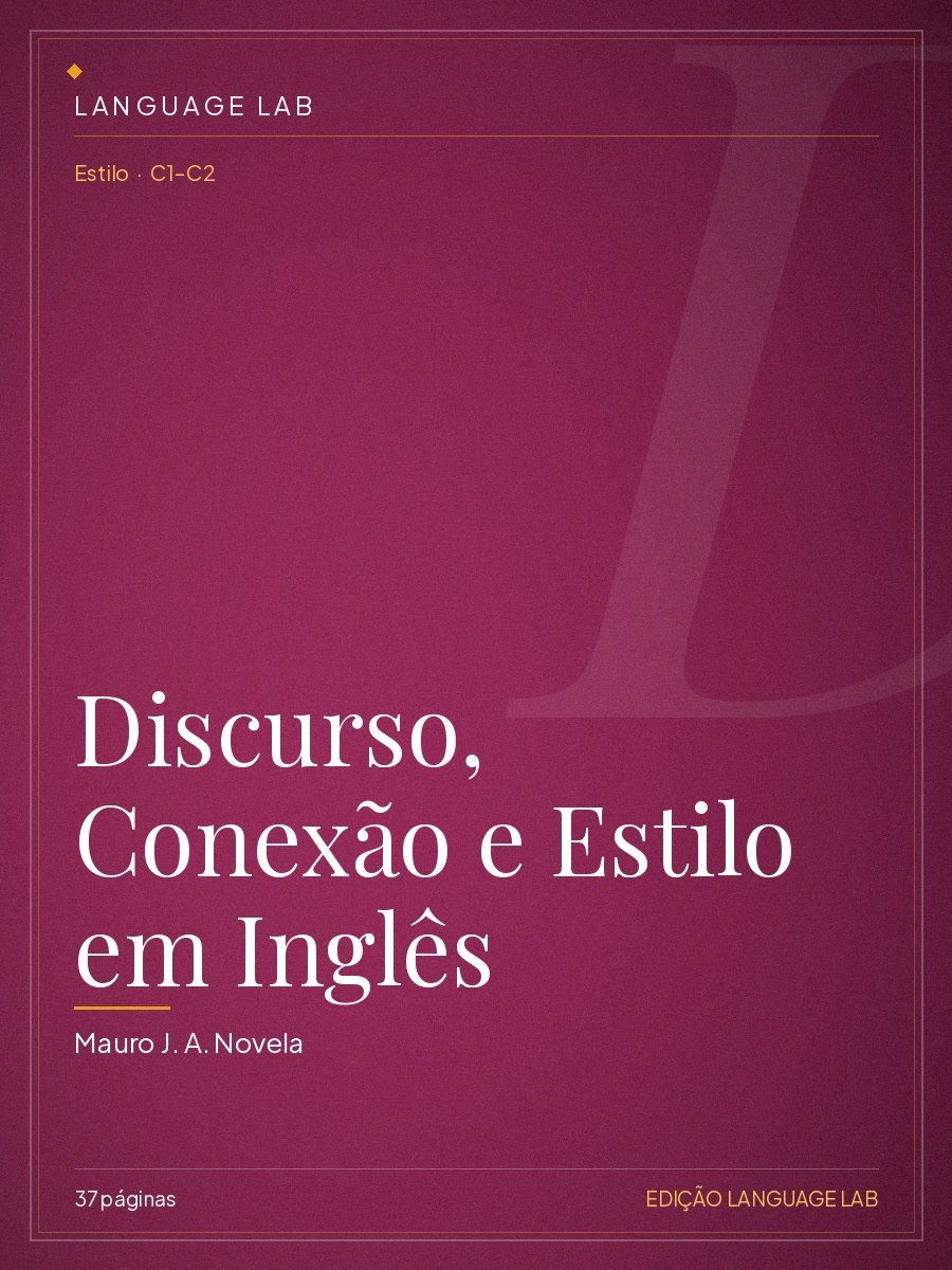 Capa do livro Discurso, Conexão e Estilo em Inglês