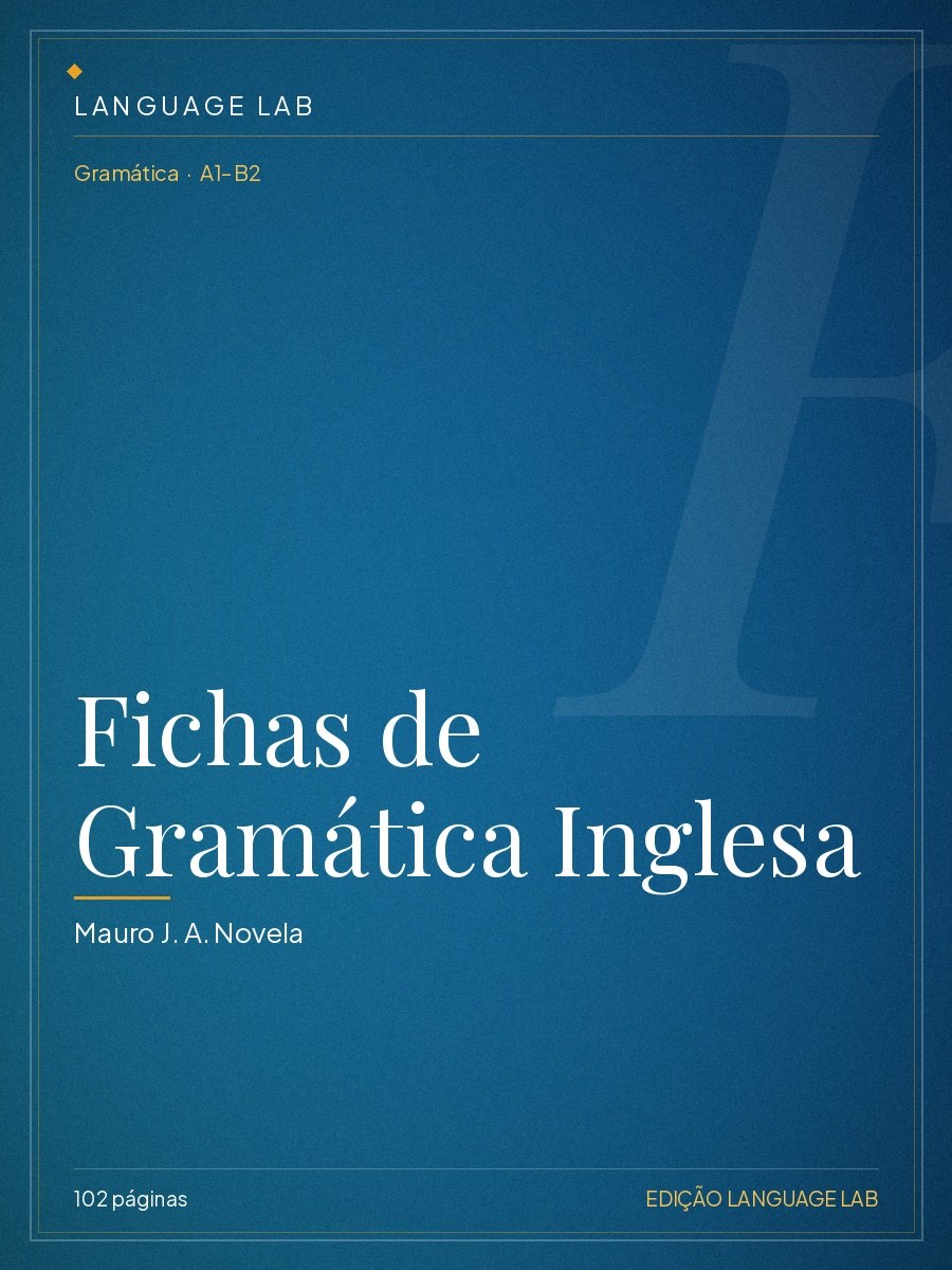 Capa do livro Fichas de Gramática Inglesa