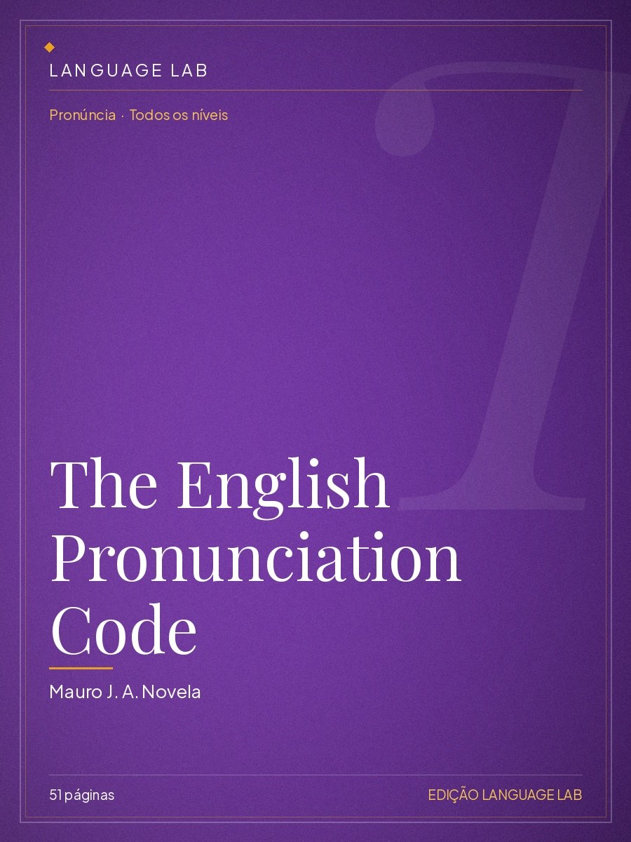Capa do livro The English Pronunciation Code