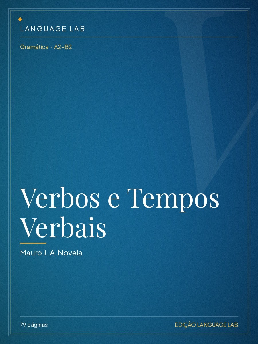 Capa do livro Verbos e Tempos Verbais