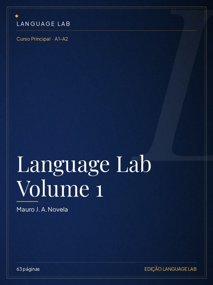 Capa do livro Language Lab Volume 1